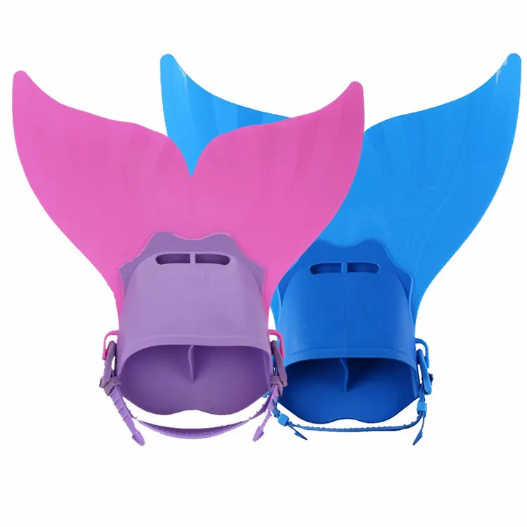 

2019 Swimming Fins Mermaid Ankle TPE PP Tail Swimming Costume Training Shoes Fashion Swimming Tool Diving Trainning Kids