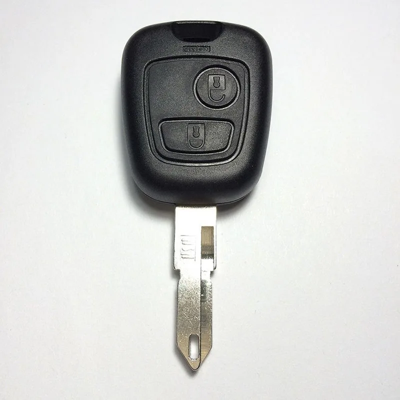 

2019 New Car Key Shell 2 Button Car Replacement Key Shell Remote Key Case for Peugeot 106 206 Car Key car Accessories