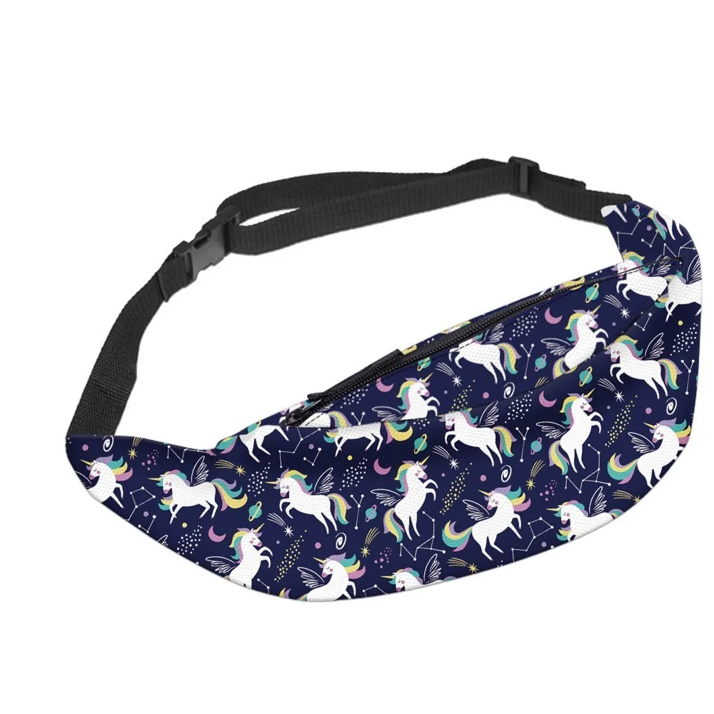 Deanfun водонепроницаемый космический Единорог галактика Fanny Packs мужской поясной