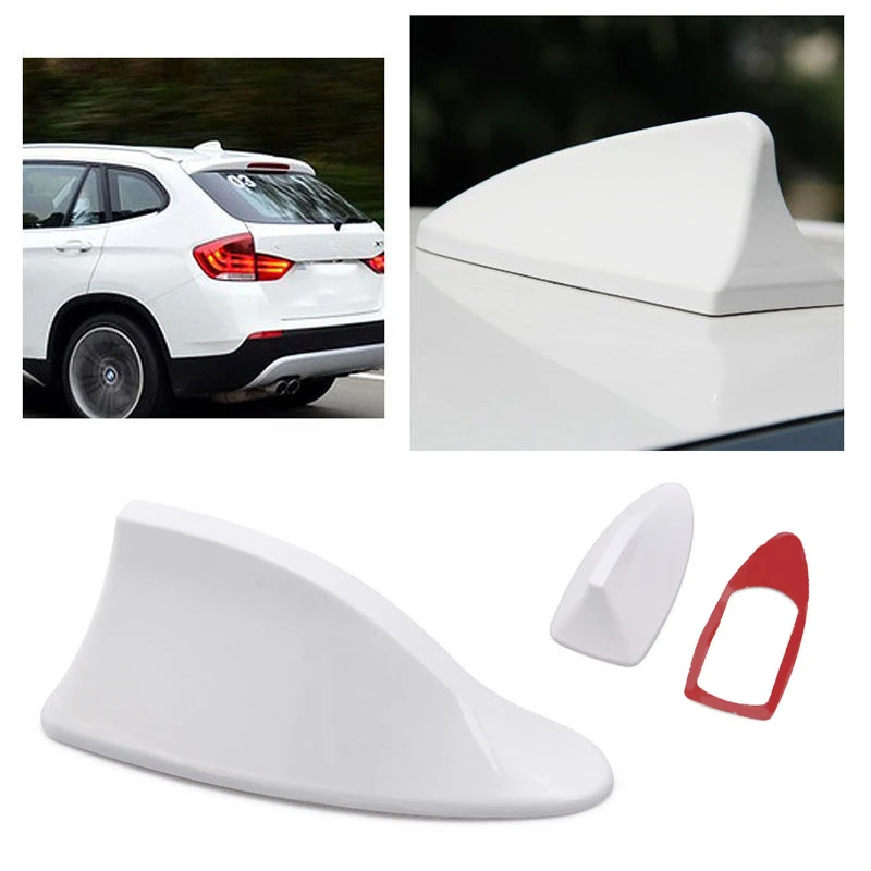 

Universal White Car Auto Roof Radio FM/AM Signal Shark Fin Aerial Antenna New D2