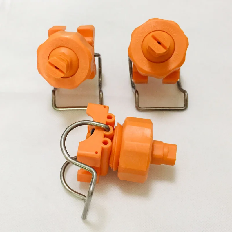 

3/4" 1" 1-1/4" 1-1/2" 2" size, PP Plastic adjustable ball flat fan clamp spray nozzle