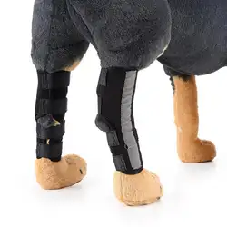 1 пара собака задняя нога подтяжки Ноги Собака Восстанавливающий бандаж ПЭТ наколенники Canine Hind Hock совместное рукава Светоотражающие