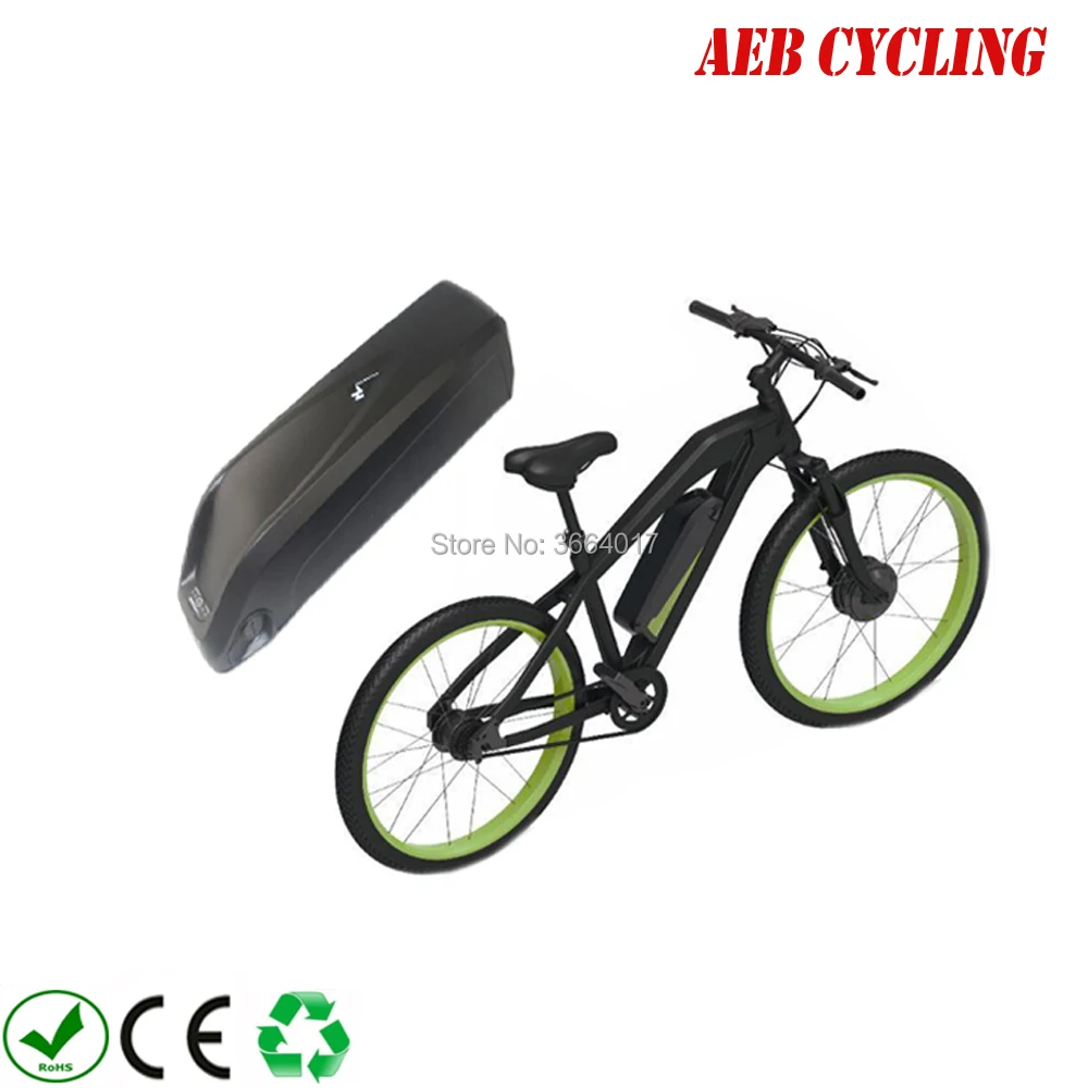 Hailong Акула вниз трубки ebike чехол батареи 52 шт 18650 ячеек ebike чехол батареи для горного велосипеда