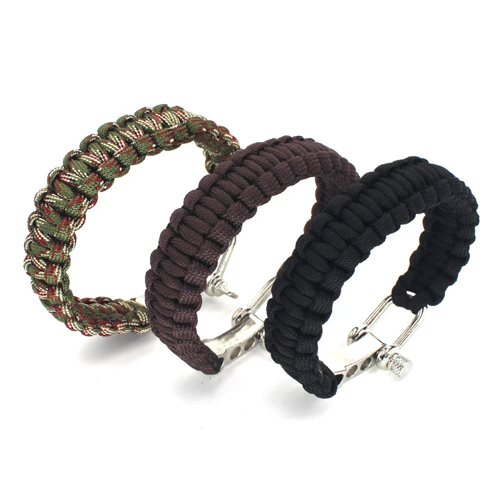 1 قطعة سوار Paracord بقاء مضفر أداة خارجية تحمل 200 كجم التخييم والمشي التكتيكية مخيم المعدات 1 قطعة سوار Paracord بقاء مضفر أداة خارجية تحمل 200 كجم التخييم والمشي التكتيكية مخيم المعدات