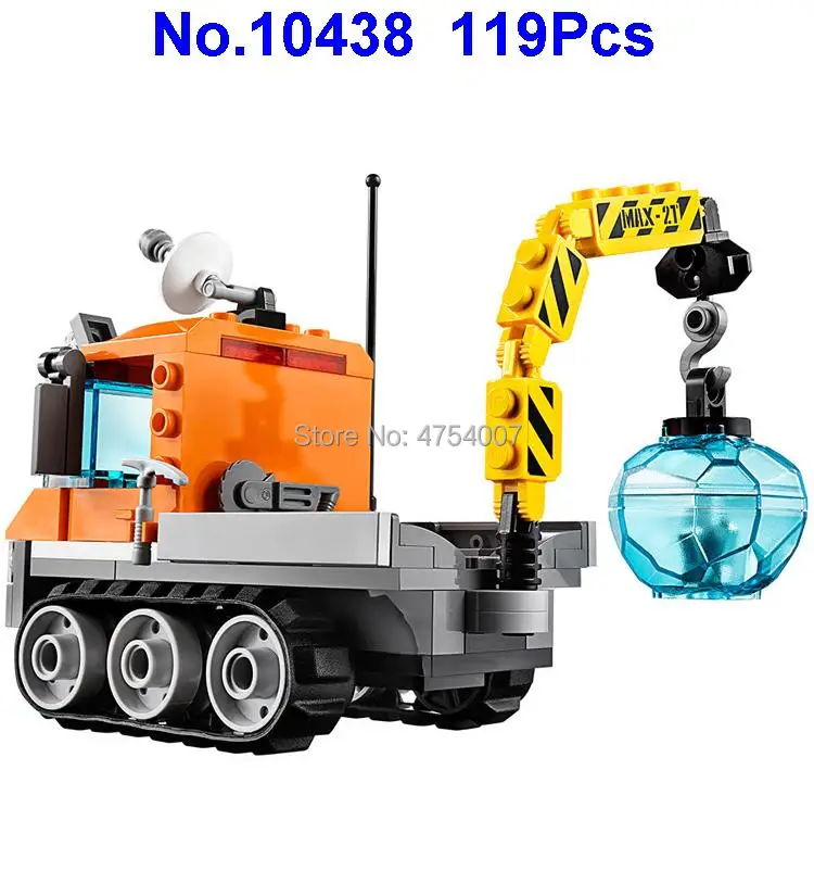

10438 119pcs City Arctic Ice Crawler Truck Crane Bela Compatible 60033 Building Block Toy