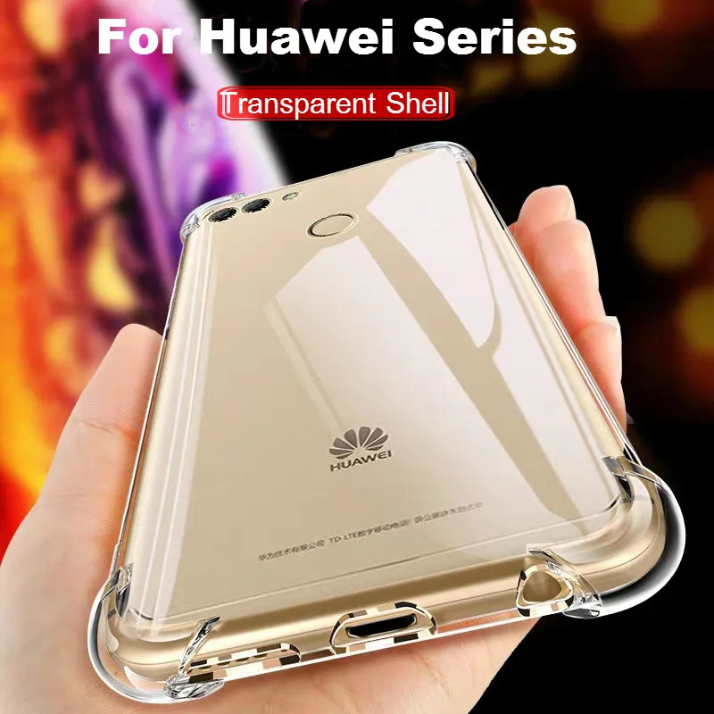 

Soft Silicone Clear Case For Huawei P Smart Plus Y6 Y7 Pro 2019 P30 P20 Lite Pro Honor 8C 8X 10 lite 10i 20i Transparent Cover