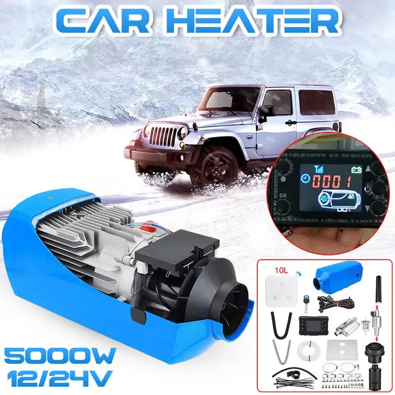 

12V/24V 5KW Car Heater Air Diesels Heater Parking Heater With Remote Control LCD Monitor for RV Motorhome Trailer Trucks Boats