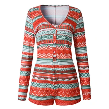 

Women's Striped Clubwear Playsuit Bodysuit Party Jumpsuit Romper Short Trouser Autumn Spring Long Sleeve Single Button Cloth