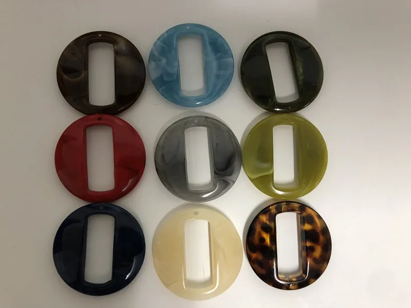 

Round Straps DIY Resin Chain Woman Bag Chain Collocation Buckle Ornaments Parts Plastic Ring ABS Resin Obag Link Wholesale