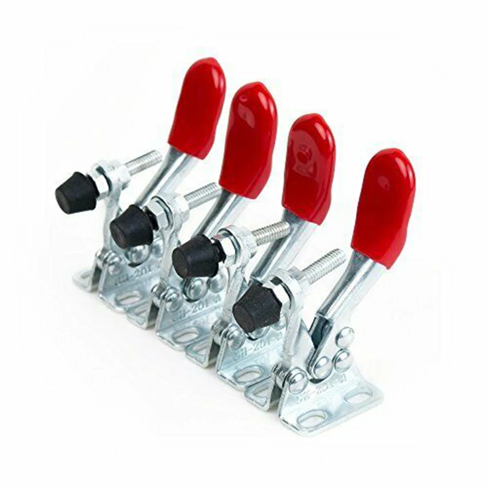 

4pcs Useful Anti-Slip U Shape Toggle Clamp Holding Capacity Push Pull Toggle Clamp Vertical/Horizontal Type for Hand Tool