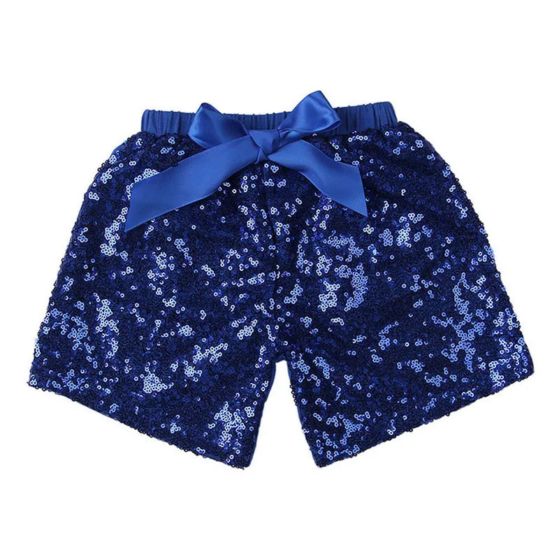 Fashion Infant Baby Girls Bow Party Shorts Bottoms Sequin Solid Regular Style High Waist Casual Shorts 5 Style Outfit 