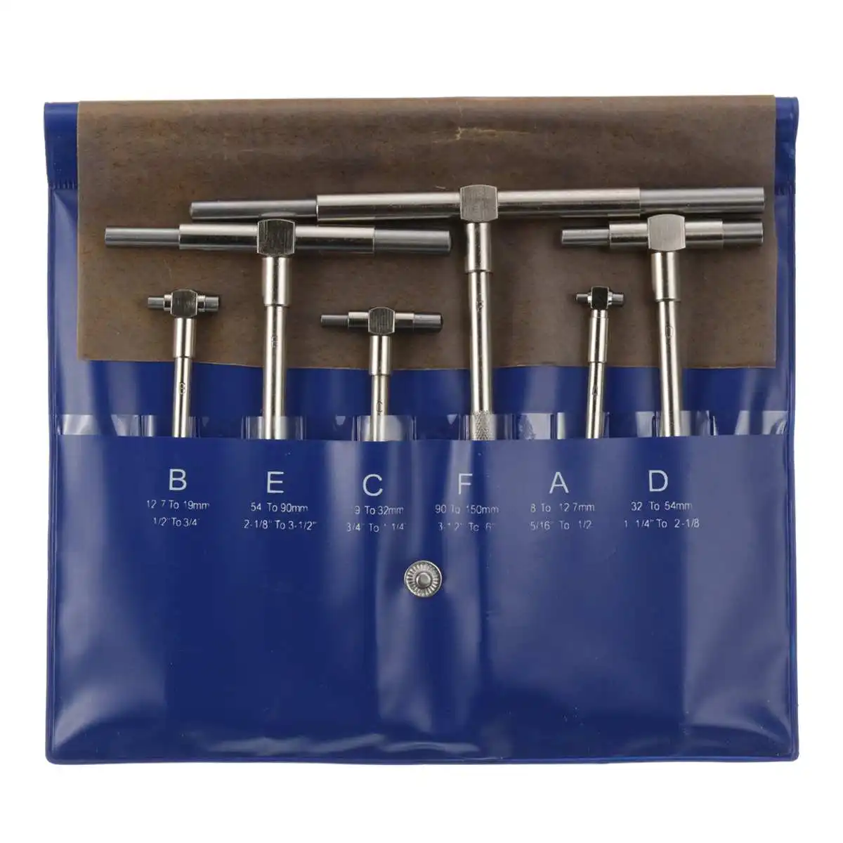 

Set 6Pcs 8-150mm Telescoping Gage Engineer Micrometer Hole measurement Tool Kit