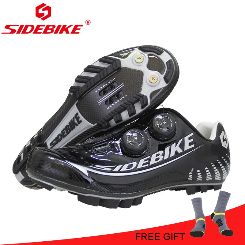 

SIDEBIKE MTB Bike Shoes Carbon Fiber Cycling Shoes Men Breathable Non-slip Self-locking Road Bike Shoes Bicycle Sneaker Shoes