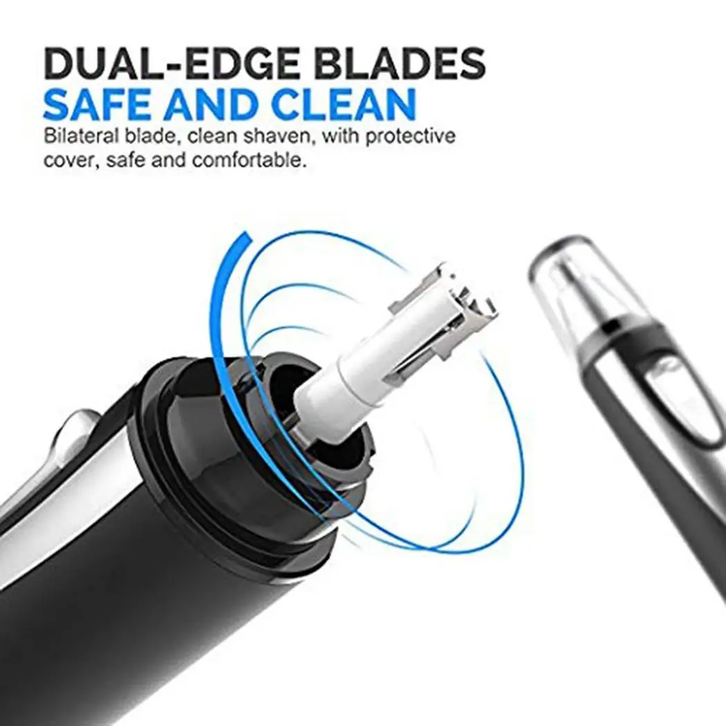 

Electric Nose Hair Trimmer Multi-function 2 Black 2W battery(not included) in 1 Mane 1.5V Trimmer