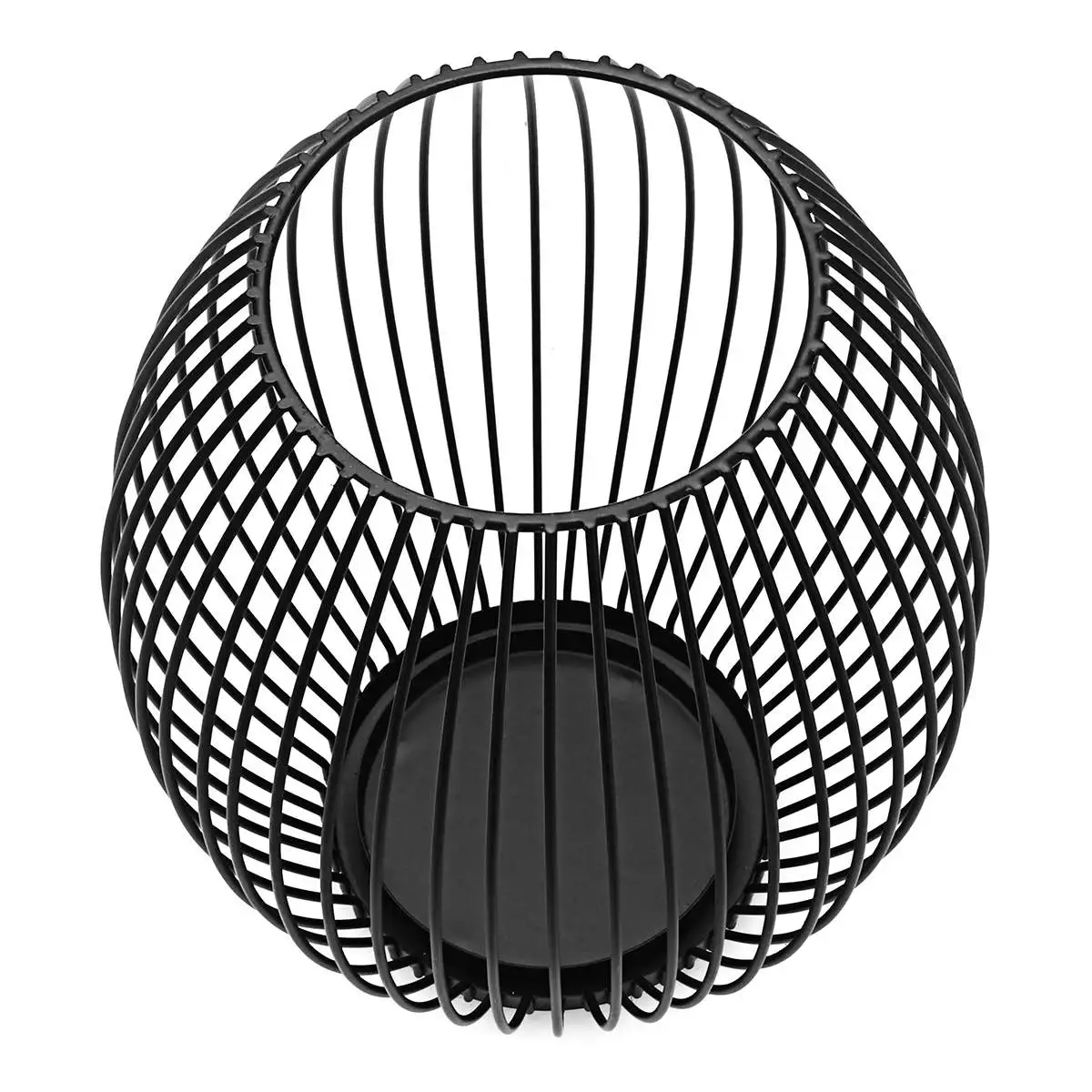 TOPVORK Black Morden Metal Hollow Out Metal Iron Candle Holder Cage Articles Candlestick Hanging Lantern Home Decor Gifts TOPVORK Black Morden Metal Hollow Out Metal Iron Candle Holder Cage Articles Candlestick Hanging Lantern Home Decor Gifts