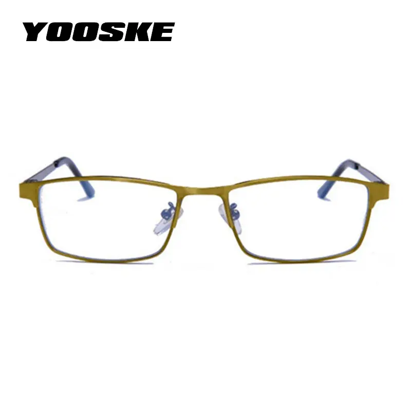 YOOSKE gafas de lectura con luz azul para hombres, gafas multifocales progresiva para mujer, marco de aleación para gafas, Diopter YOOSKE gafas de lectura con luz azul para hombres, gafas multifocales progresiva para mujer, marco de aleación para gafas, Diopter