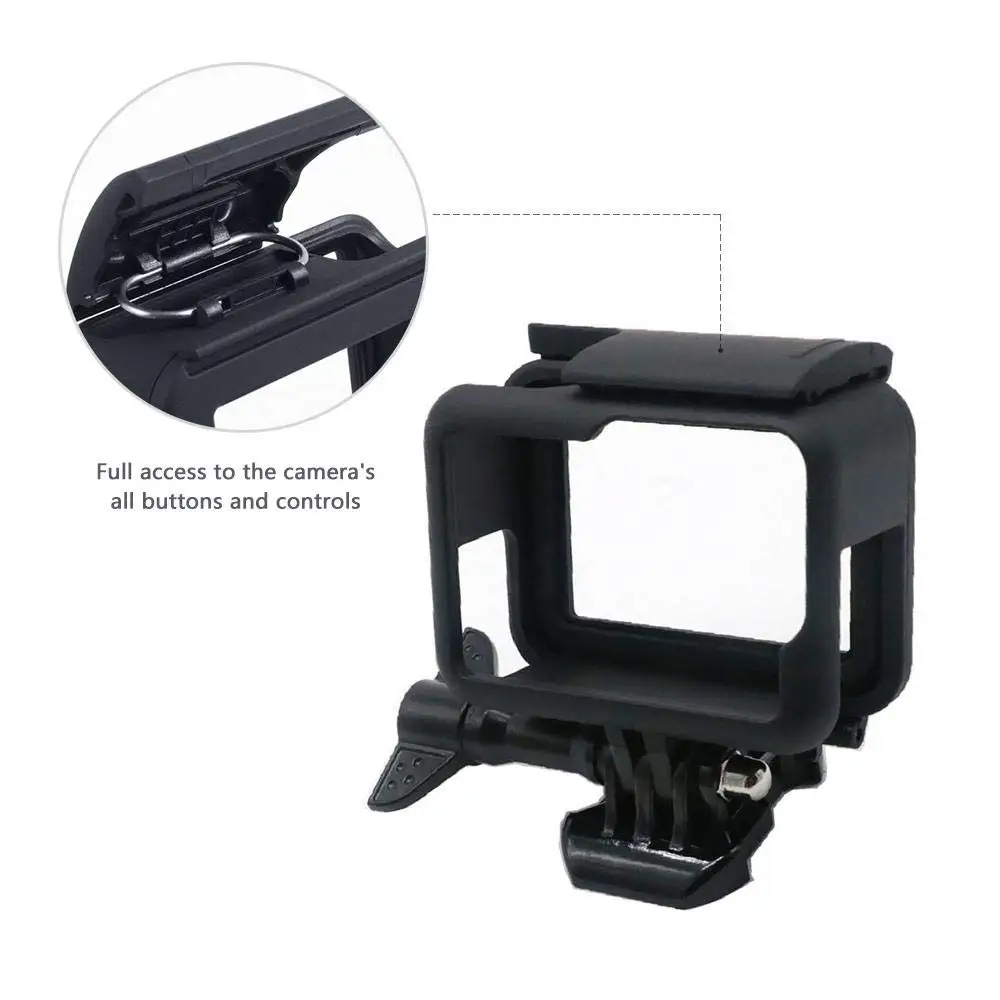Защитный чехол с рамкой + крышка на лобовое стекло для Gopro Hero 7/6/5/Hero Hd аксессуары