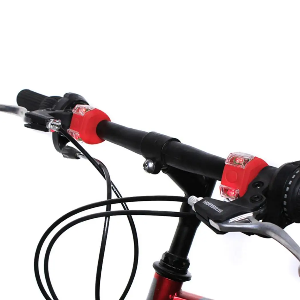 Велосипед лампы для мотоциклов мигает фонари велосипедные яркий задние фонари гель Открытый Унисекс Предупреждение силикано