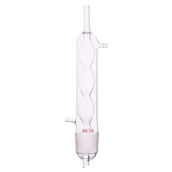 

Deschem 40/38 Glass Allihn Condenser For 250ml Lab Chemistry Soxhlet Extractor