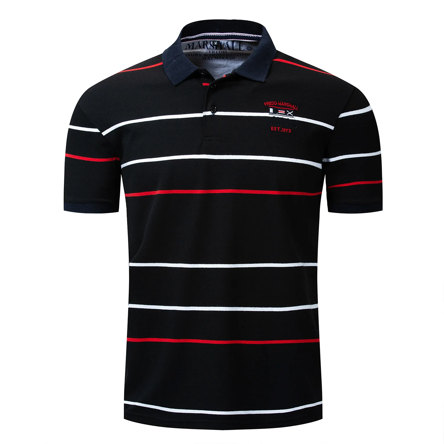 

New Polo Shirts for Men 100% Cotton Classic Pique Slim-Fit Polos Shirt Hombres Camisas Polo Casual Short Sleeve Top 043