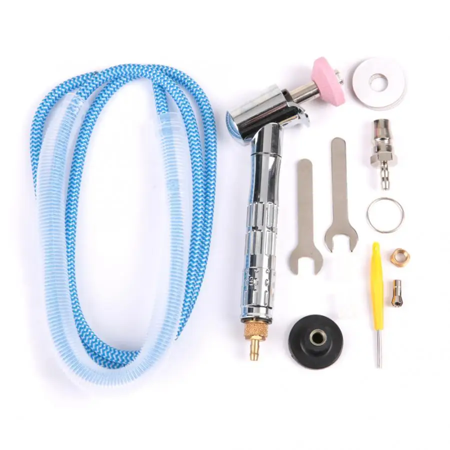 

KP-410 Adjustable Speed 45 Degree Elbow Pneumatic Grinding Pen Kit Bending Nozzle Air Polishing Tool