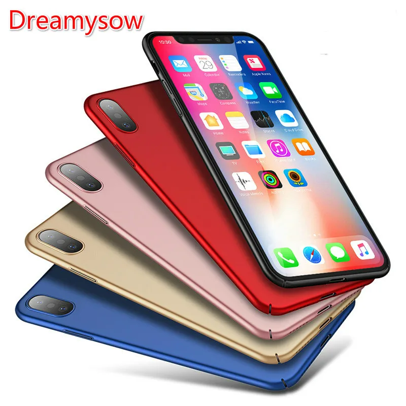 

Ultra Thin Hard PC Case For iPhone X XR XS Max 7 8 Plus Frosted Matte Cover For iPhone 6 6S 7 8Plus 5 5S SE X XR XS Plain Cover