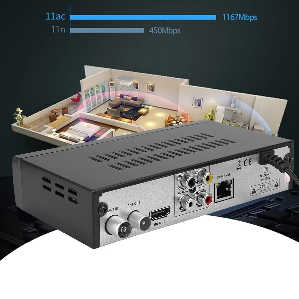 Горячая 100 240 В Smart HD цифровая приставка ТВ приемник DVB T2 (ЕС plug)|ТВ-приставки и