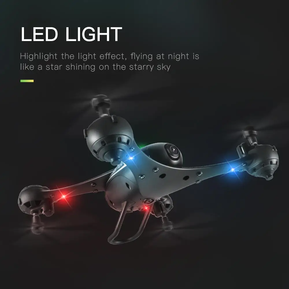 Квадрокоптер LeadingStar KF600 селфи Дрон FPV RC с двойной HD камерой 720P удерживающий высоту