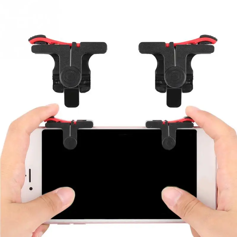

2Pcs Phone Games Accessories SmartPhone Gamepad Assist Controller Gaming Trigger Shooter