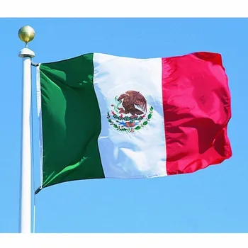 

Drop Shipping 150*90cm Polyester Mexico Flag Mexican Country Indoor Outdoor Banner Pennant Home Decoration Tool Polyester Banner