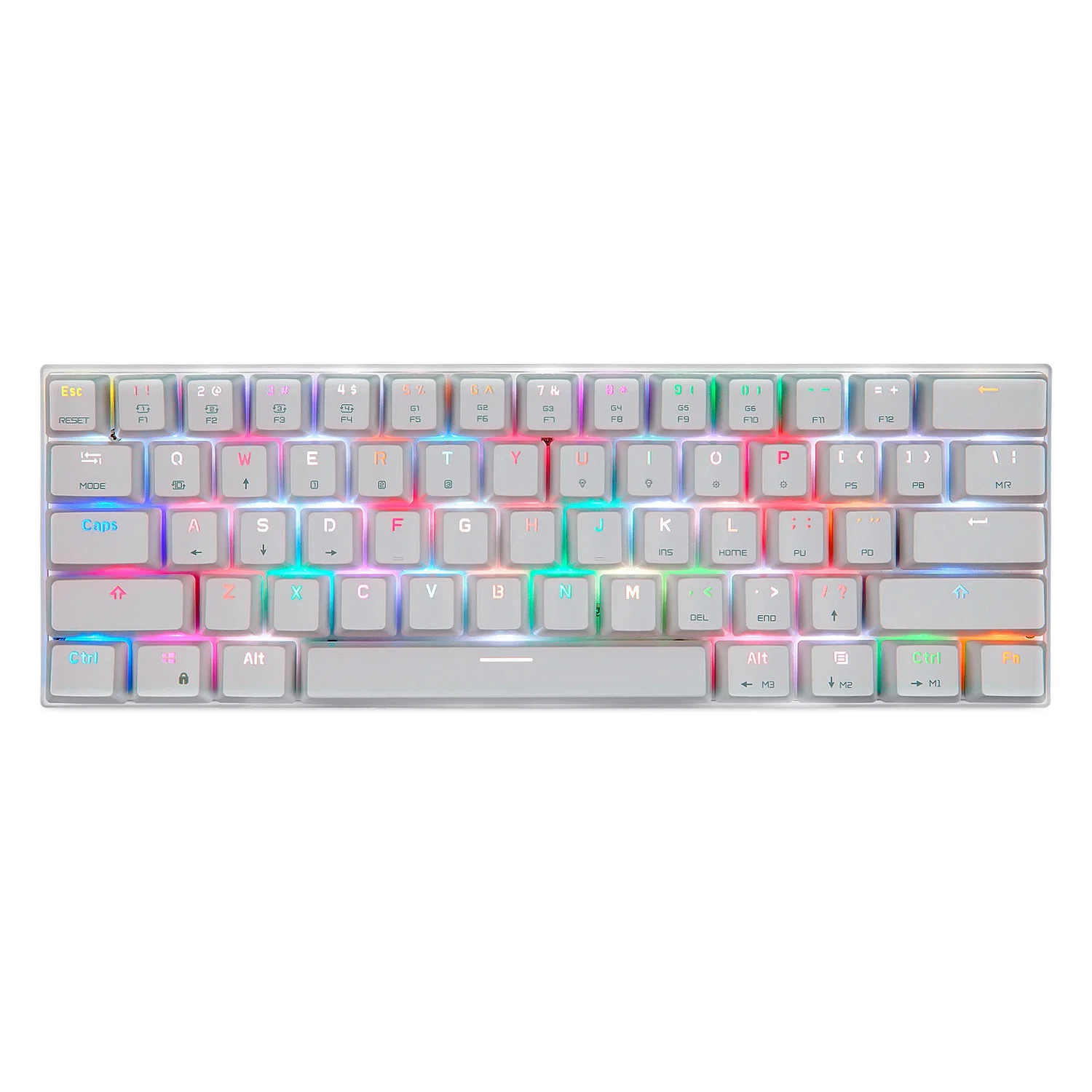 

MOTOSPEED Ck62 Mechanical Keyboard Bluetooth Wireless Dual Mode With Rgb Backlight Keyboard 61 Keys Gaming Keyboard For Lol Pu