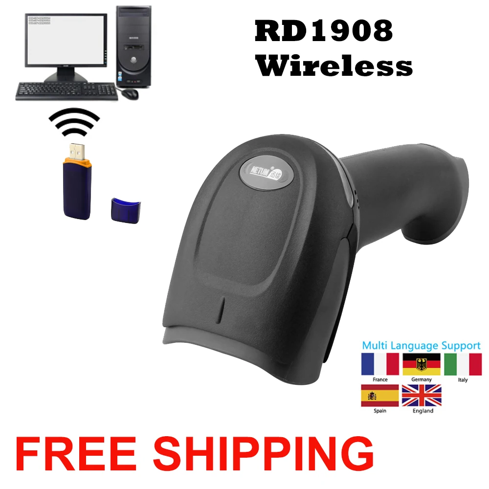 الباركود ماسحة لاسلكية قارئ شفرة التّعرّف RD-1908 USB 1D السلكية الباركود ماسحة NT-2012 ل P.O.S نظام الباركود ماسحة لاسلكية قارئ شفرة التّعرّف RD-1908 USB 1D السلكية الباركود ماسحة NT-2012 ل P.O.S نظام