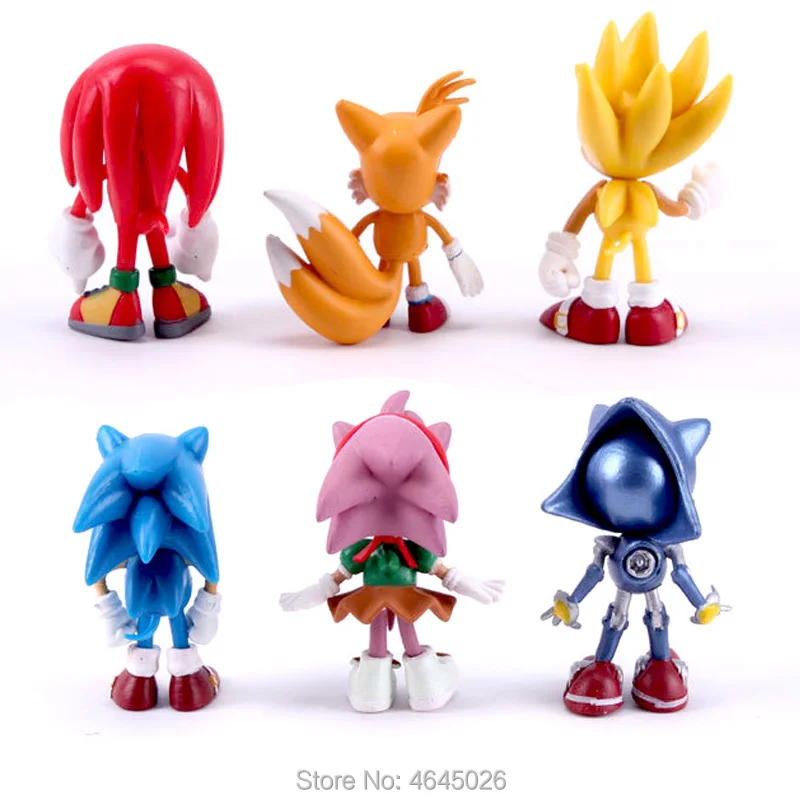 Sonic Boom Tail Sticks Werehog Amy Rose ПВХ Фигурки Доктор Эггман кастет аниме куколки статуэтки детские игрушки для детей