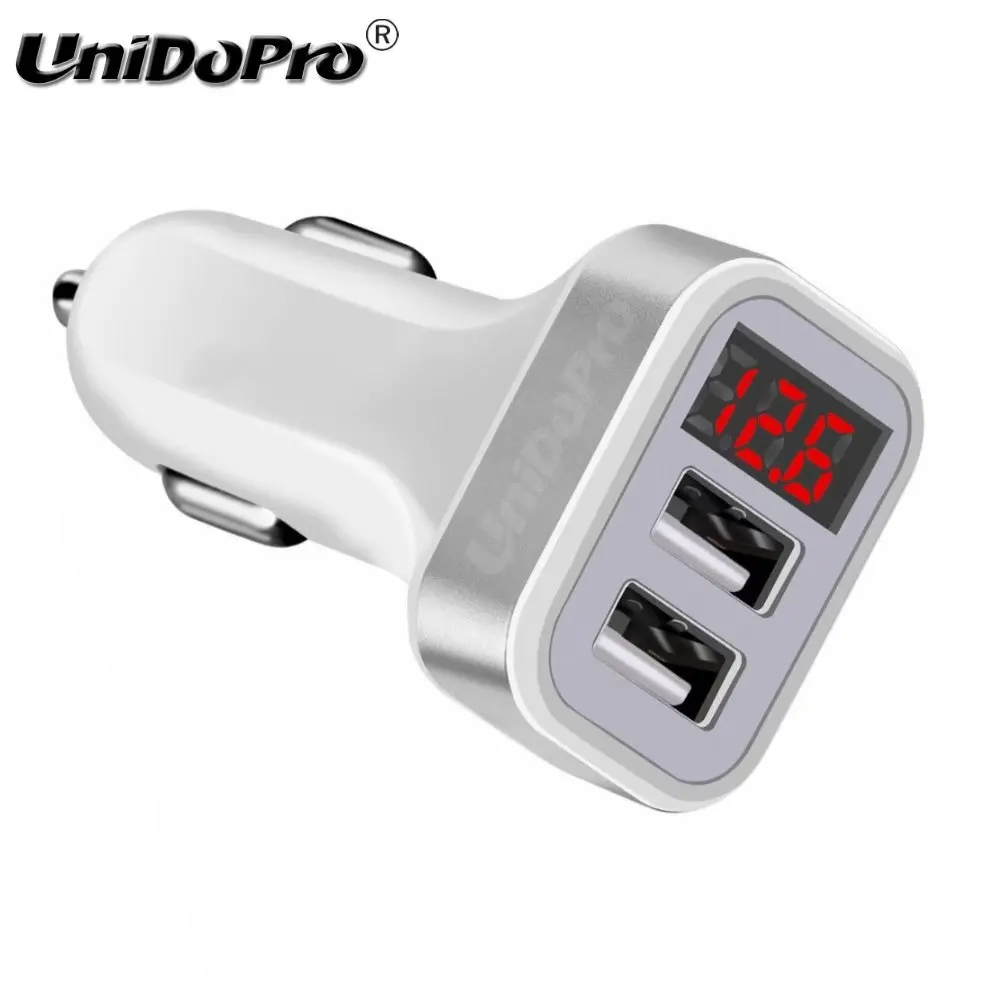 5V 2.1A 2USB автомобильное зарядное устройство с светодиодным экраном смарт адаптер