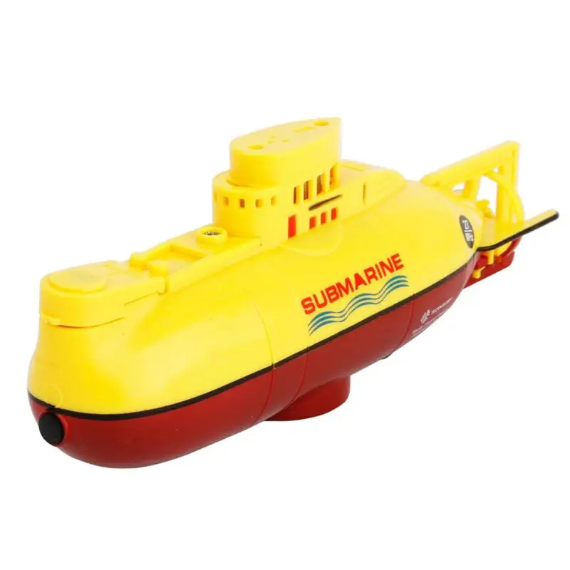 Мини Радио пульт дистанционного управления RC Подводная игрушка эмульивный военный режим 3,7 в электронный игрушечный корабль(желтый и синий