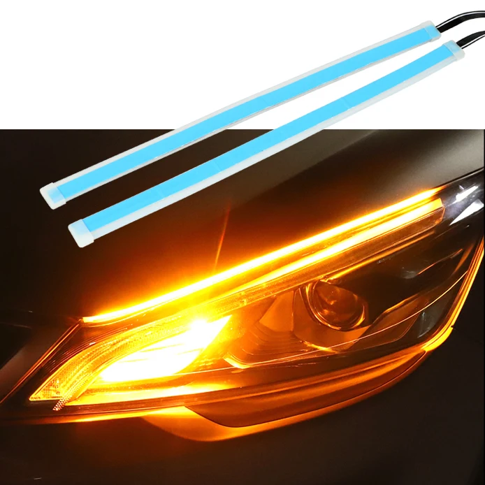 Car Styling Daytime Running Lights Auto DRL Waterproof 12V DC Turning Signal Lamp LED Running
