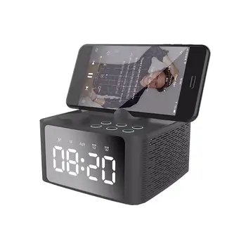 

B1 Multi Digital Alarm Clock Portable Bluetooth 5.0 Speaker Wireless Subwoofer Alarm Clock Stereo Speaker Support TF Card AUX