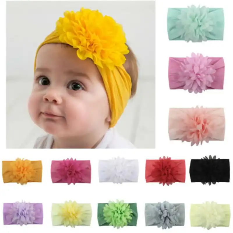 New Baby Headbands Turban Knotted Girl/'s Hair Bands for Newborn Children Cotton