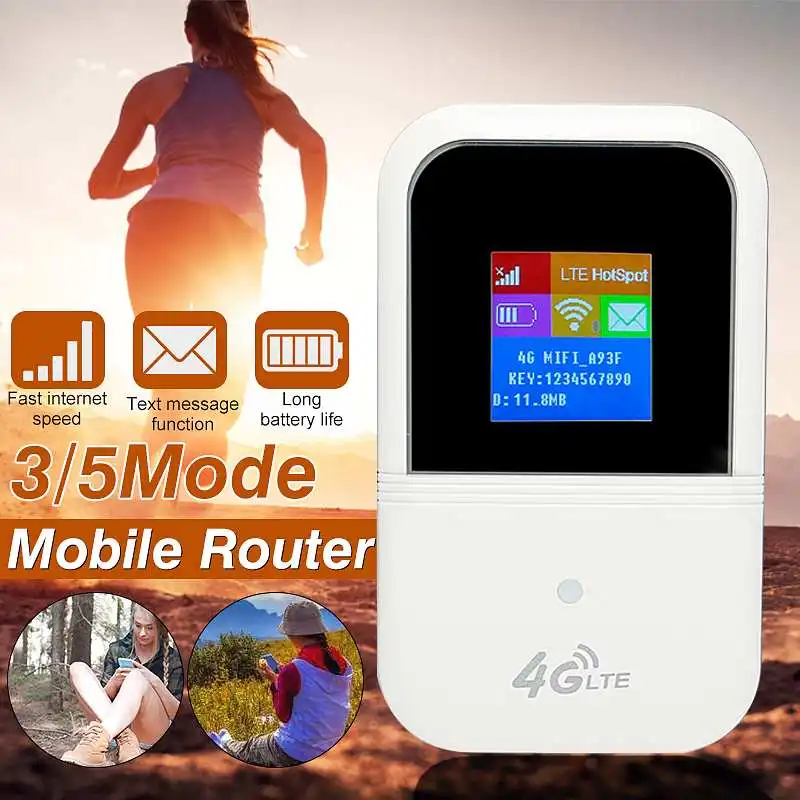 

3G 4G LTE WiFi Router Mini FDD TDD Cat 4 150Mbps Wireless Broadband Portable Mobile Hotspot