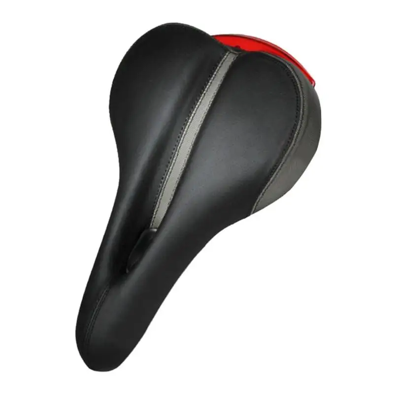 

Soft MTB Bicycle Saddle Thicken Wide Saddle Seat Pad with Rear Cycling Lamp