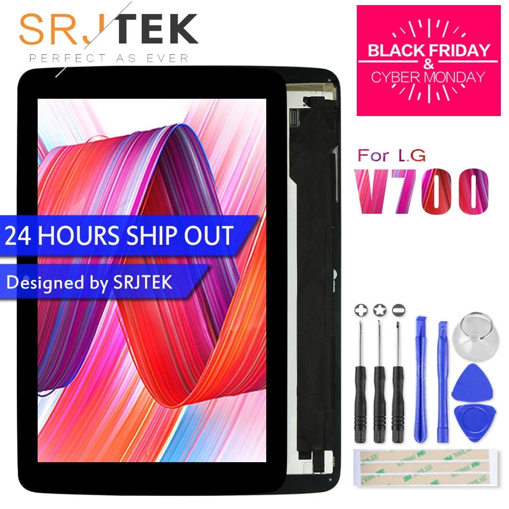 Buy Srjtek 10.1" For LG G Pad 10.1 V700 VK700 LCD