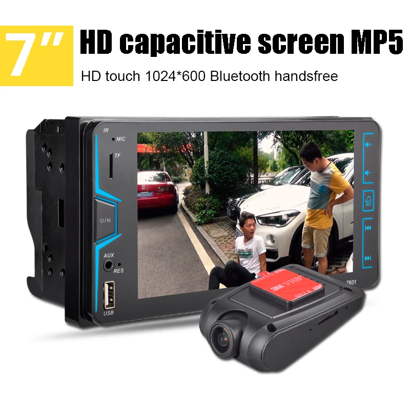 Для toyota 2 din сенсорный экран 7 дюймов емкостный Автомобильный плеер радио FM MP5 TF