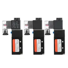 G1/4 дюймовый соленоид 4V210-08 2 Позиция 5 Порты и разъёмы-управляемый электромагнитный клапан Алюминий сплав высокое качество