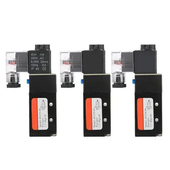 

G1/4 inch Solenoid 4V210-08 2 Position 5 Port -operated Electromagnetic Valve Aluminum alloy High Quality