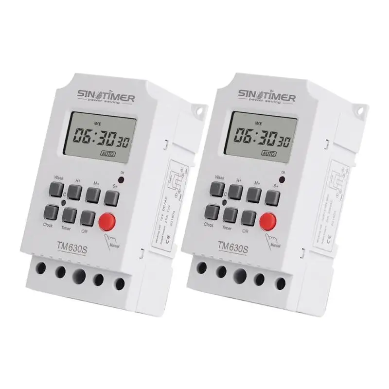 7 Days Weekly Programmable LCD Digital Timer Switch Controller Setting