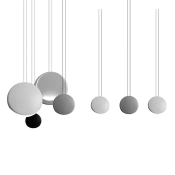 

PostModern Round Macaron Chandelier Kitchen Fixtures Loft Bedroom Living Room Nordic Pendant Lamps Interior Decoration Luminaire