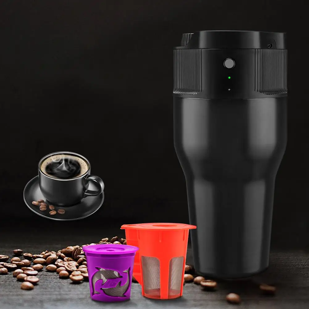 Простая портативная кружка для кофе с фильтром Kcup USB кофеварка путешествий