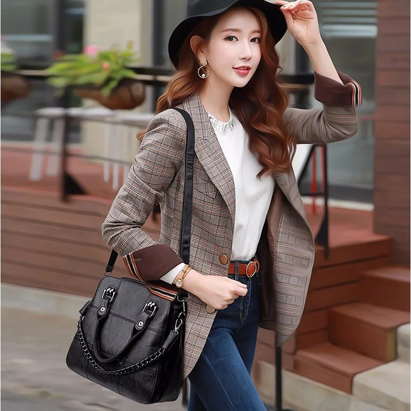  2019 Luxury Handbags Women Bags Designer Female Soft Leather Shoulder Bag Vintage Ladies Hand Bags  - 32949990481
