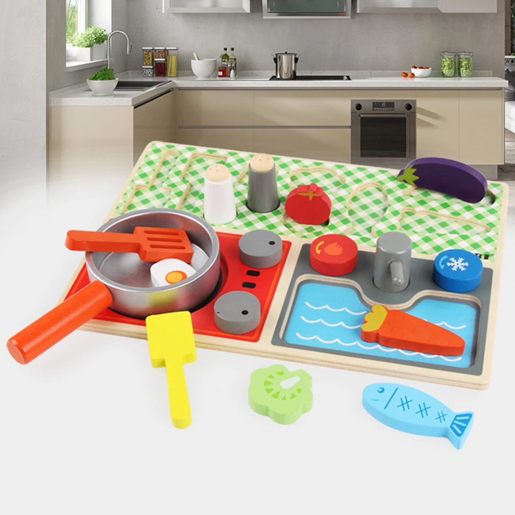 utensilios cocina juguete madera