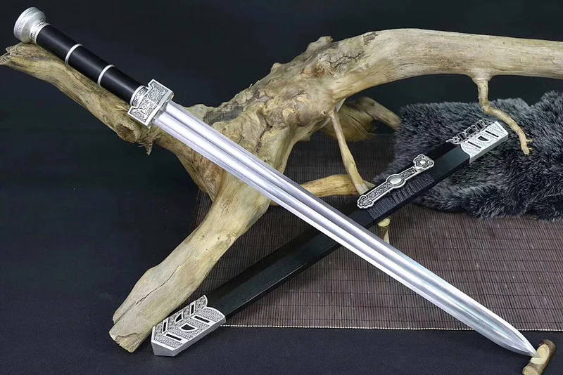 Китайский меч династии Хань, полностью ручной работы, 1060 Высокоуглеродистая сталь, полное лезвие Тан, вода закаленная и ручная полировка, Китайский Меч